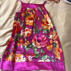 Floral Satin Slip Dress